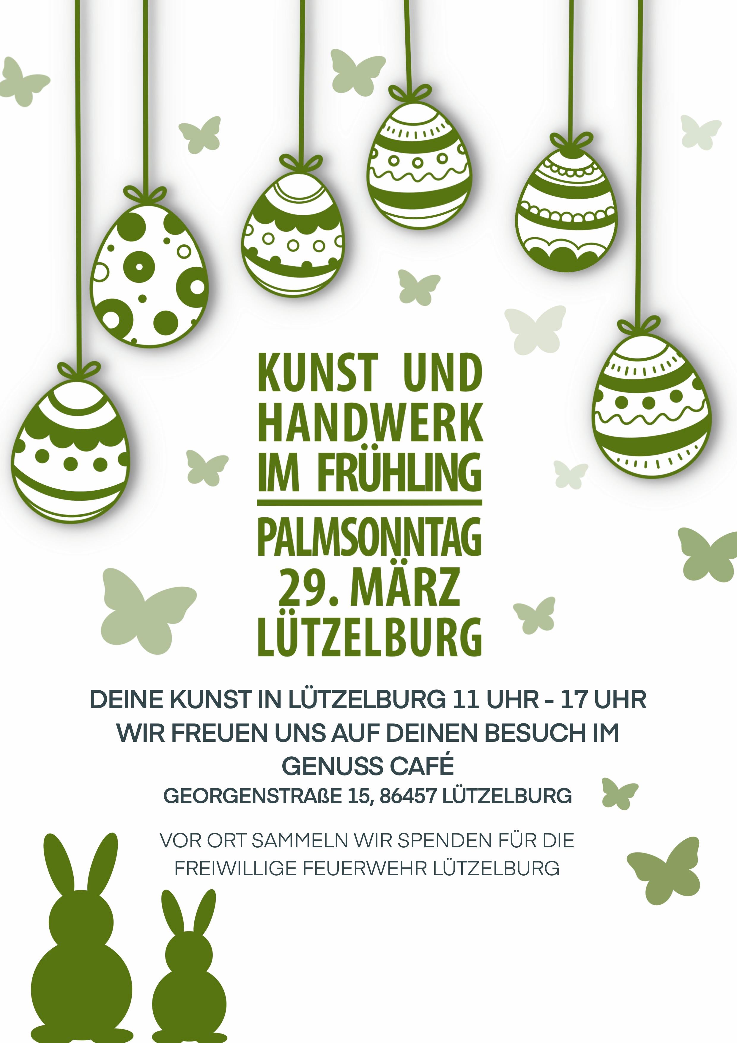 Kunst und Handwerk Ostermarkt 2026 von 11.00 bis 17.00 Uhr